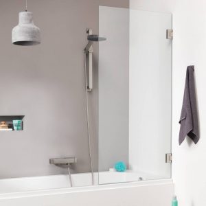 Get Wet by Sealskin Badwand 'I Am' 85X160 cm Chroom/Zilver 1 Deel Helder Antikalk Glas