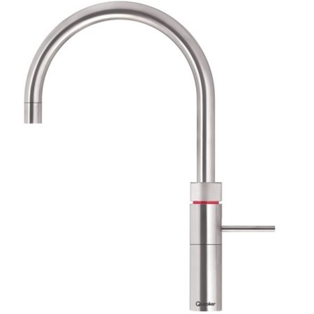 Quooker keukenmengkraan Fusion Round, voorsprong uitloop 220mm, RVS (RVS)