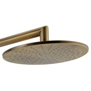 Salenzi Giro douchekop geborsteld messing 30cm