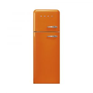 Smeg FAB30LOR3 vrijstaande koel-vriescombinatie oranje met 294 liter inhoud en 0°C zone