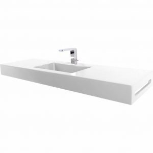 BWS Wastafel Unity 101x46 cm Wit / RAL9003 - Pizarra
