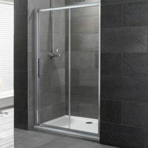 Douchedeuren schuifdeur 6mm gehard easy clean melkglas 185x200cm - Volente Eastbrook