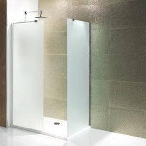 Douchewand Walk-In Inloopdouche 6mm gehard easy clean melkglas 185x30cm - Volente Eastbrook