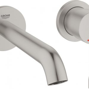 GROHE Essence New Wand Inbouw Wastafelkraan - Exclusief inbouwdeel - Korte uitloop - SuperSteel