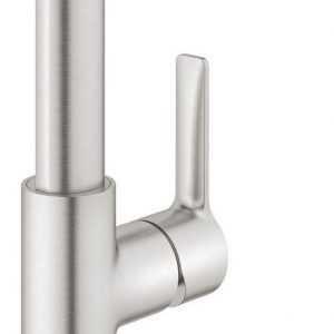GROHE Lineare New Wastafelkraan L - Hoge uitloop - Met trekwaste - Supersteel
