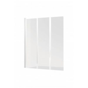 Neuer Malia badwand 3 delig 130x140cm met wit profiel