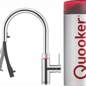 Quooker Flex Kokendwaterkraan met Combi+ Reservoir 22+XCHR, chroom