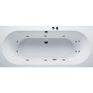 Riho Carolina 190x80 bubbelbad met Easypool 3.0 systeem pneumatisch wit