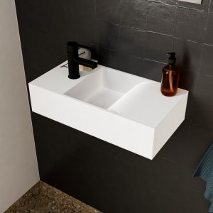 Salenzi Fontein Arro 50x26 cm Mat Wit Links