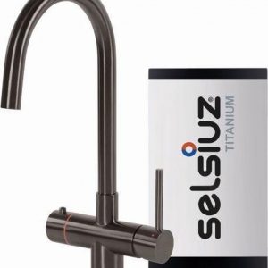 Selsiuz Rond Gun Metal Zwart met TITANIUM Solo boiler