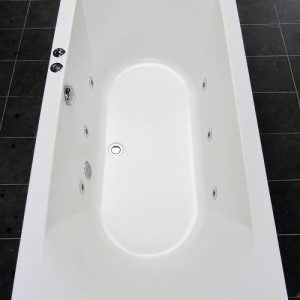 Xenz Lagoon bubbelbad 180x80 WP2.slim mat wit