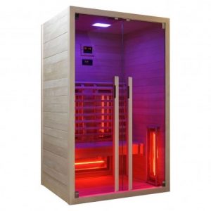 Badstuber Ruby infrarood sauna 120x100cm 2 persoons