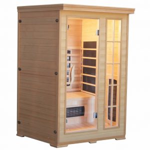 Infrarood Sauna Kombi 124X116 cm 2100W 2 Persoons