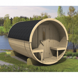 Saunabarrel Thermo wood Ø190cm, 250cm lang