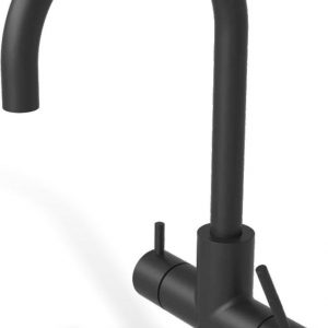 ACE 3 in 1 kokend water kraan - keukenkraan + boiler - C-uitloop - Mat Zwart