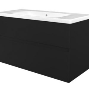 Best Design Black Quick greeploze badkamermeubel 80 cm mat zwart