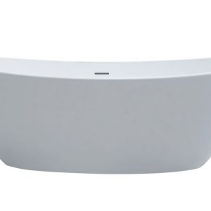 Best Design Orto solid surface vrijstaand bad 180x85x64cm mat wit