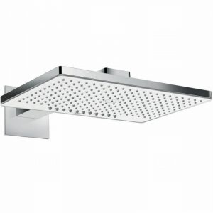 Hansgrohe Rainmaker Select 460 afdekset 2jet hoofddouche met wandarm wit-chroom