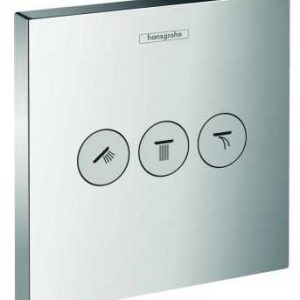 Hansgrohe ShowerSelect afbouwdeel voor inbouwstopkraan met 3 stopfuncties, chroom