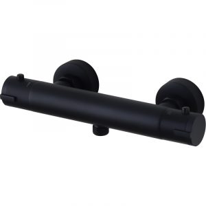 Schütte London thermostatische douchekraan mat zwart 120 mm